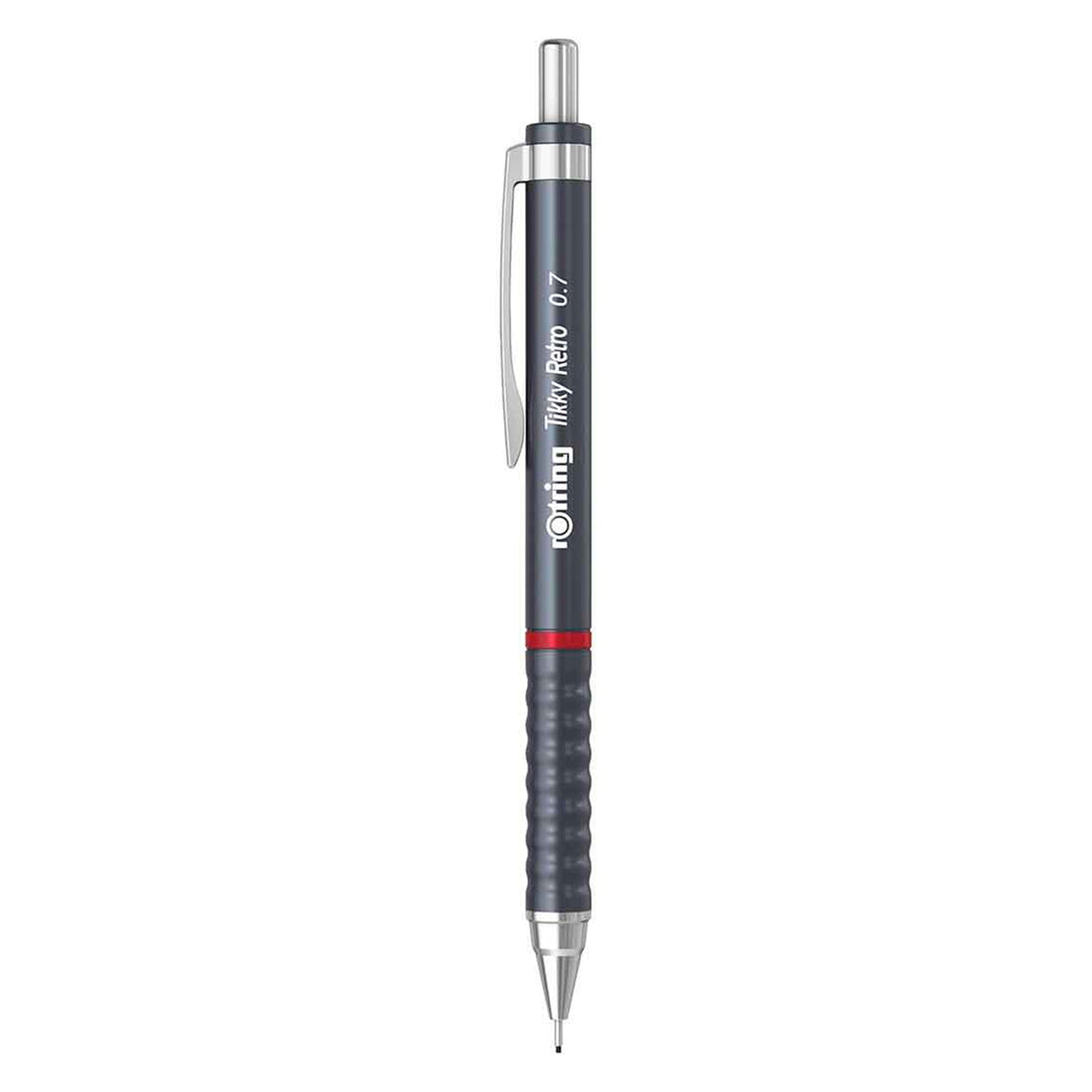 Rotring Tikky Retro 0.7mm Mechanical Pencil in Metallic Grey