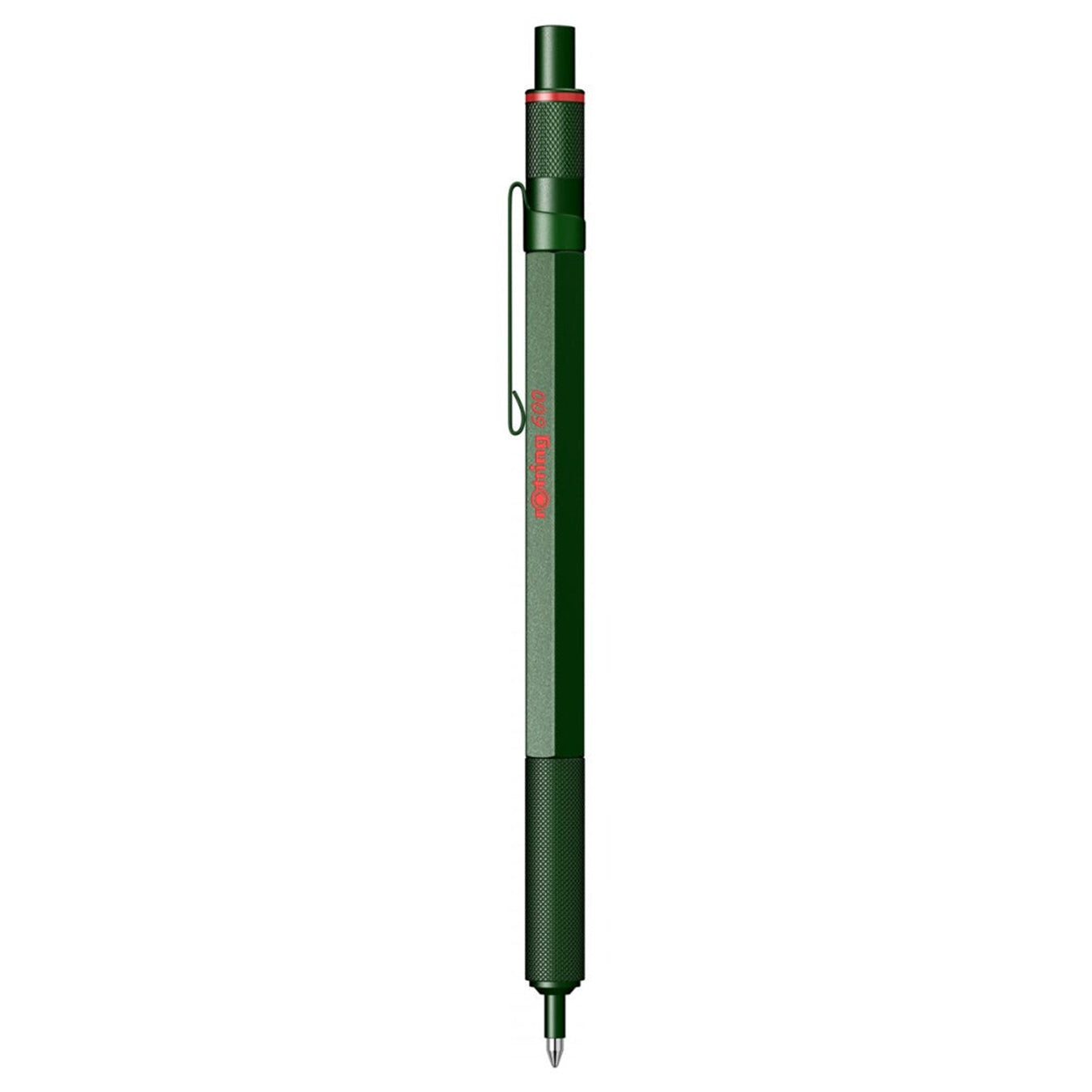 Rotring | 600 Series | Green 1.0mm Ball Pen | Metal Body | Non-Slip | Metal Knurled Grip