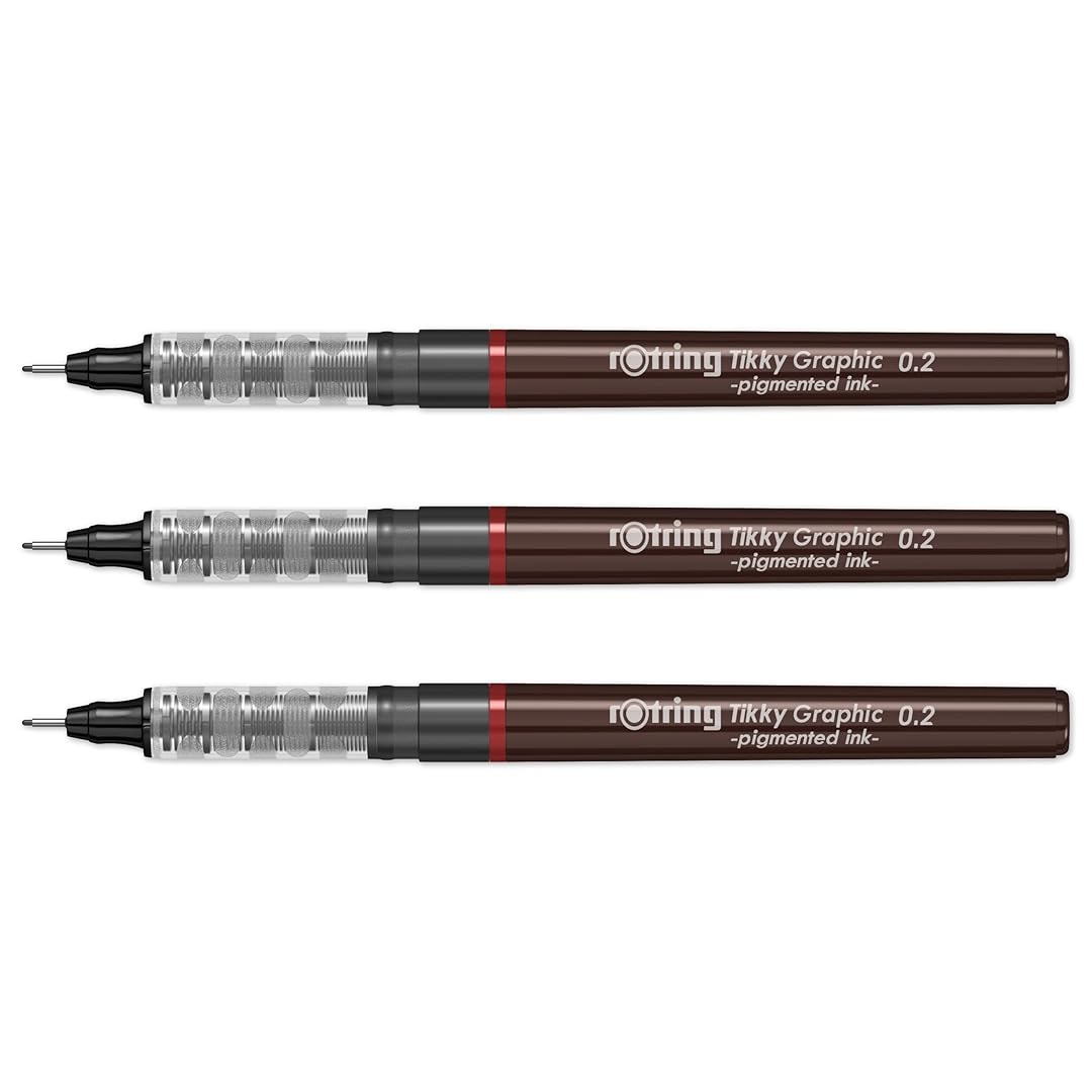 Rotring | Tikky | Graphic Fineliner Set | 0.2mm