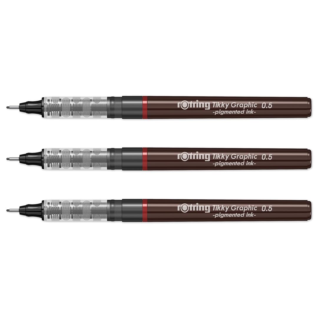 筆記具 Rotring tikky 0.5 Fineliner Rotring Tikky Mechanical Pencil in White - 0.5mm - Goldspot Pens