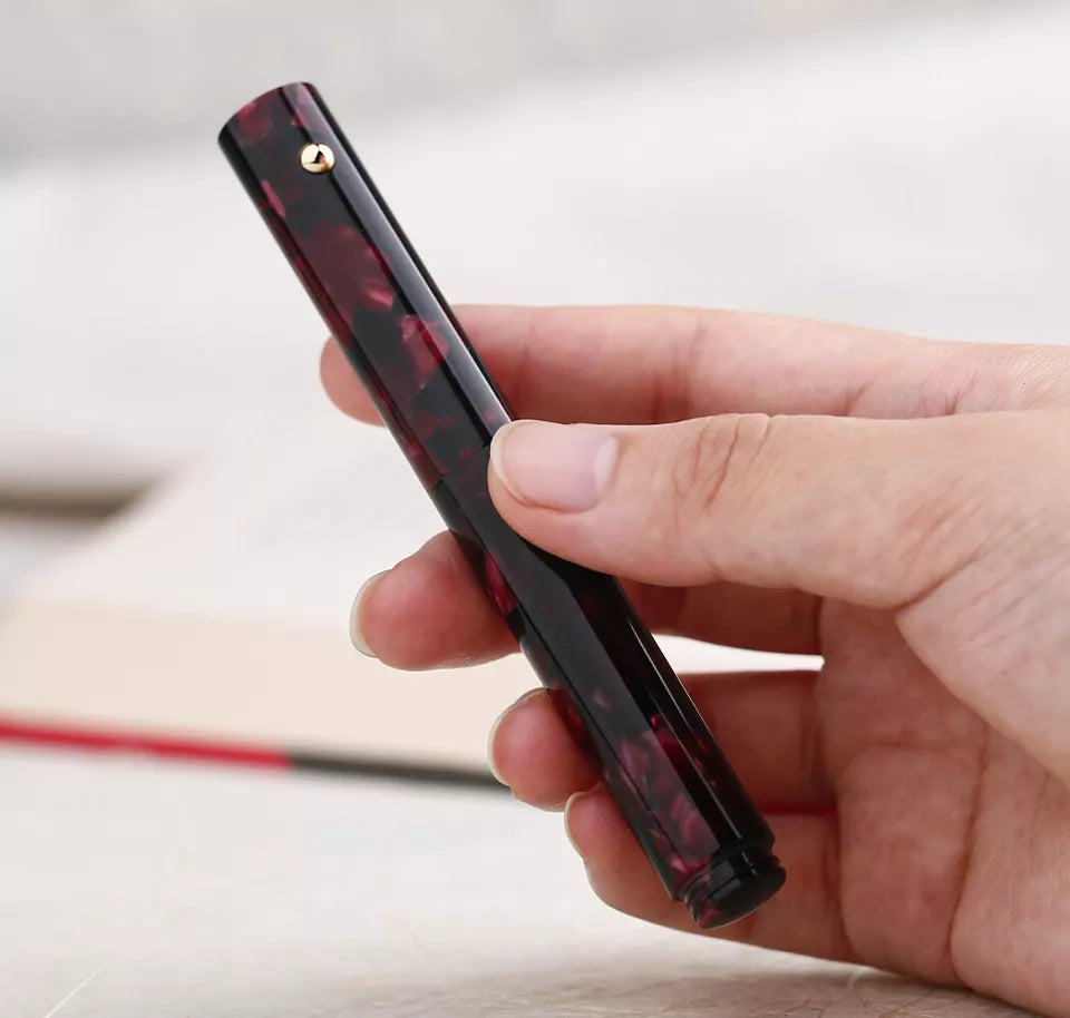 Moonman N8 Convertible Fountain Pen (EF Nib & Glass Nib) - Rose