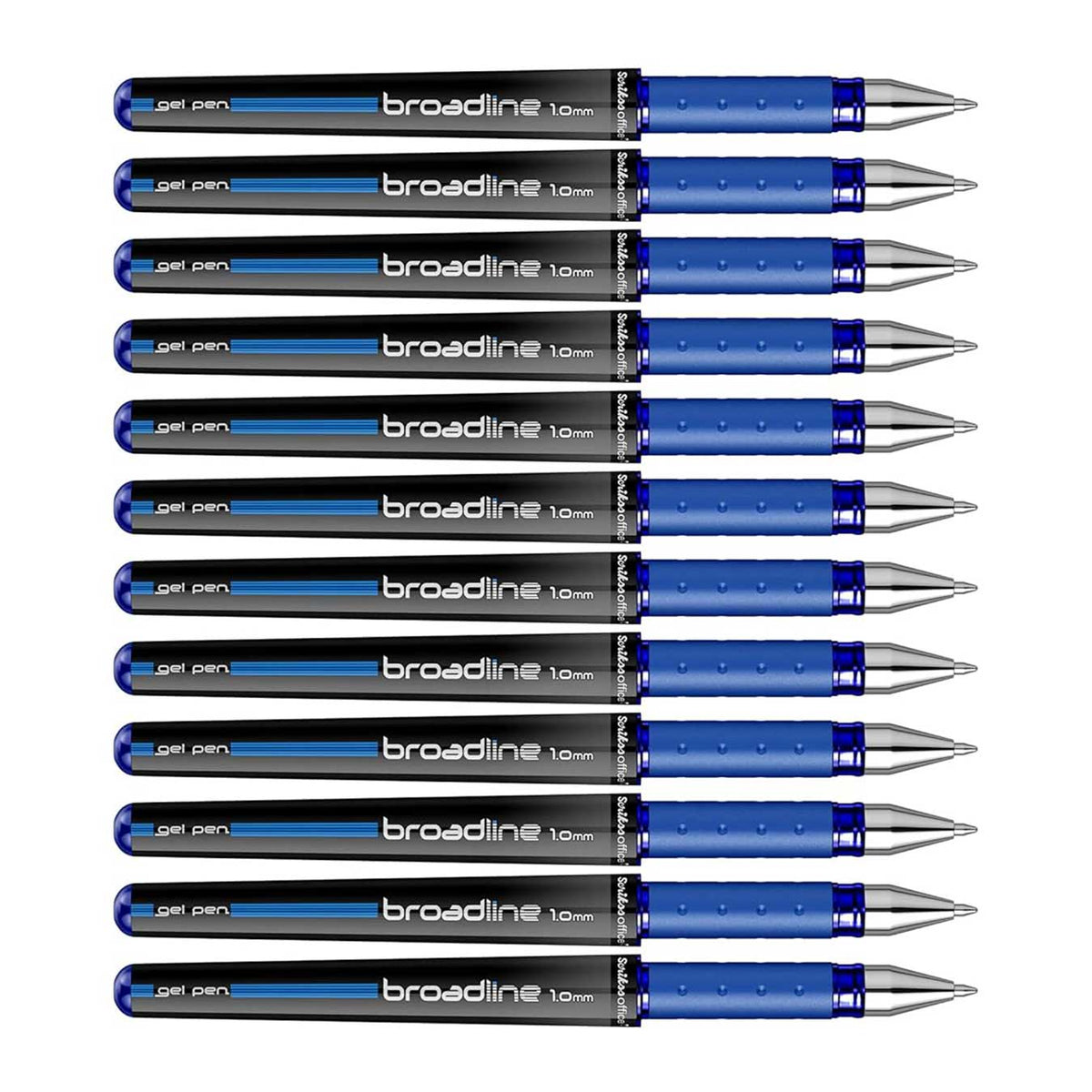 Scrikss Broadline Gel Pen 1mm (Pack Of 12) in Blue