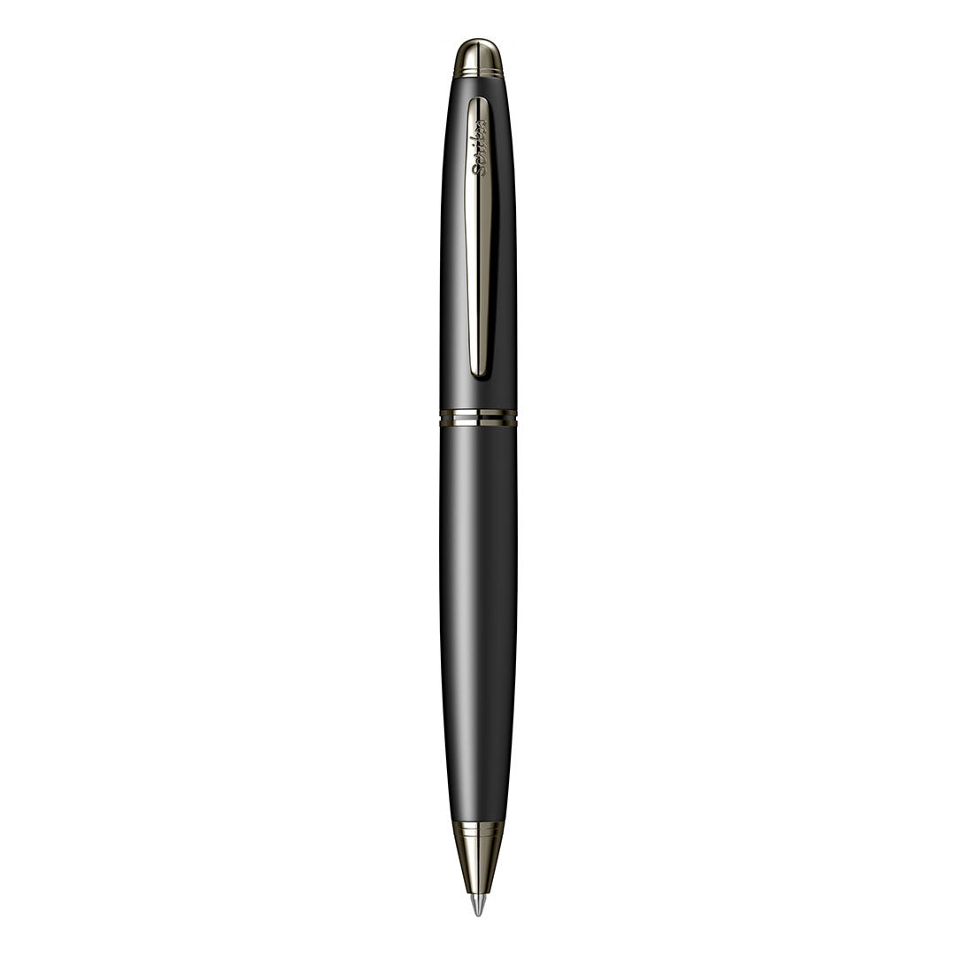 Scrikss | Knight 88 | Ballpoint Pen | Matt Black Gold Chrome