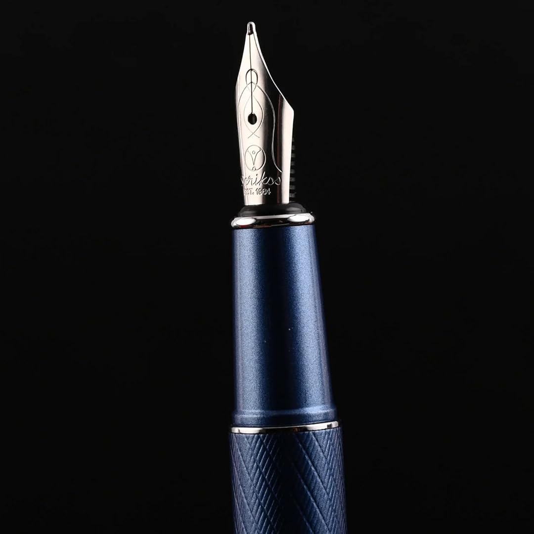 Scrikss | Noble 35 | Fountain Ink Pen | Medium Nib | Blue