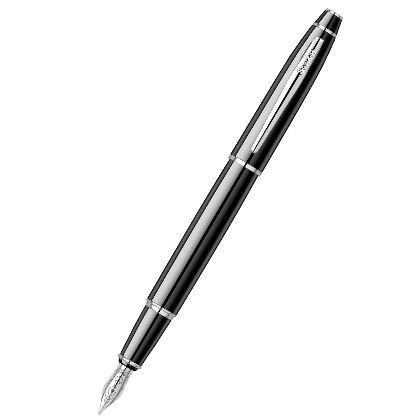 Scrikss Noble 35 Medium nib Fountain Pen - Black CT
