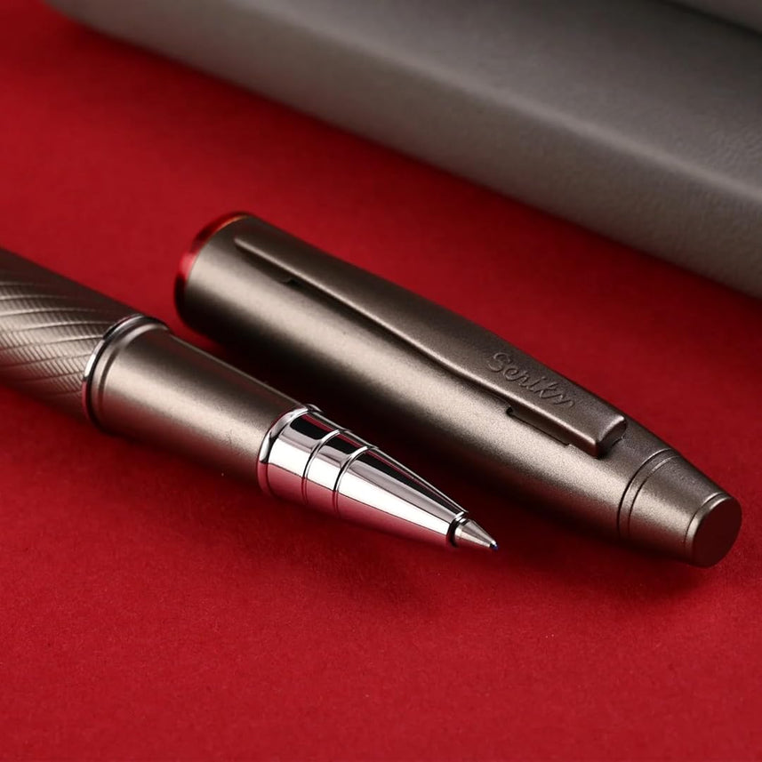 Scrikss |  Noble 35 | Roller Ball Point Pen | Matte Titanium
