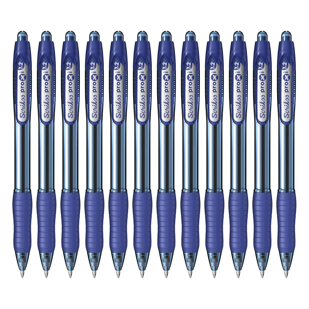 Scrikss | Proxi Series | Ball Point Pen | 12 Blue Barrel