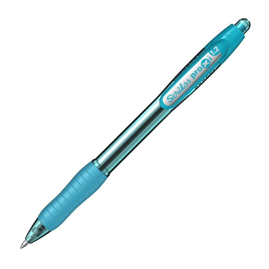 Scrikss | Proxi Series | Ball Point Pen | 12 Mint Sky Blue Barrel