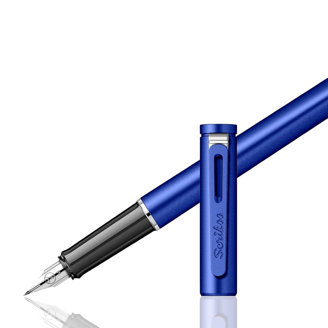 Scrikss | Punto Series | Fountain Pen | Medium Nib | Blue