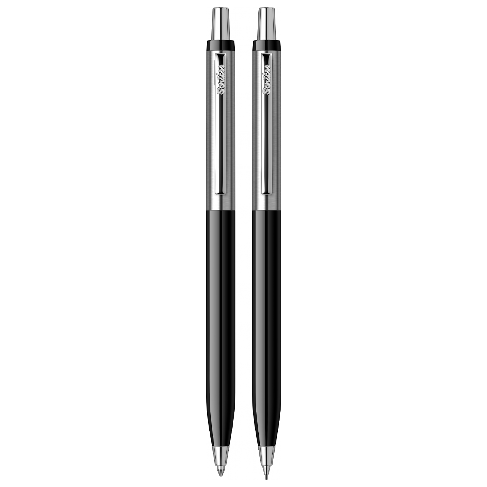 Scrikss | Vintage 51 | Ball Point & 0.7mm Mechanical Pencil  Set | Black