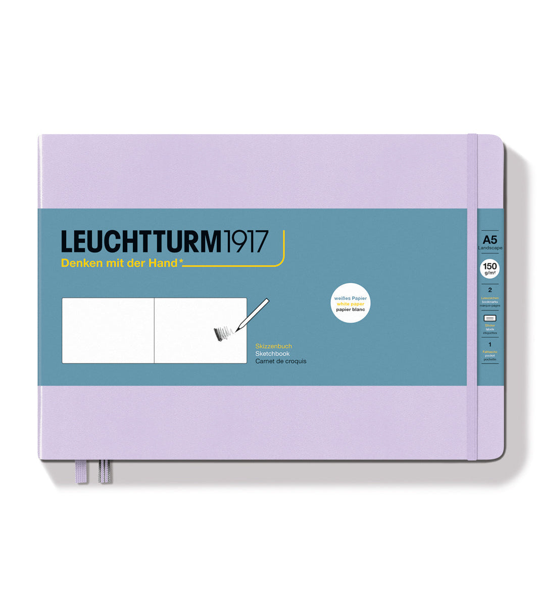 LEUCHTTURM1917 PLAIN LANDSCAPE SKETCHBOOK A5(112) - LILAC