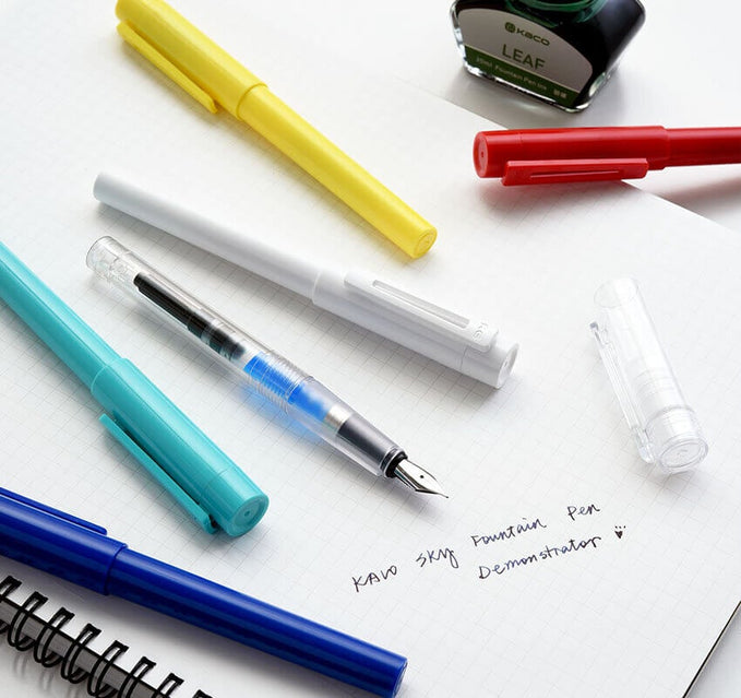 Sky Plastic Fountain Pen - INDOFUTURE - Kaco-Sky-Black - Fountain Pen