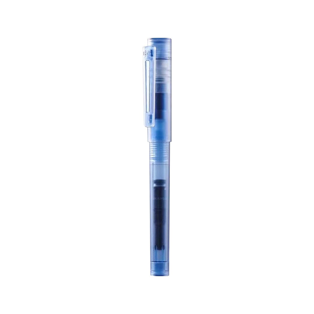 Sky Transparent Fountain Pen - INDOFUTURE - SkyPlasticfountain-4 - Fountain Pen