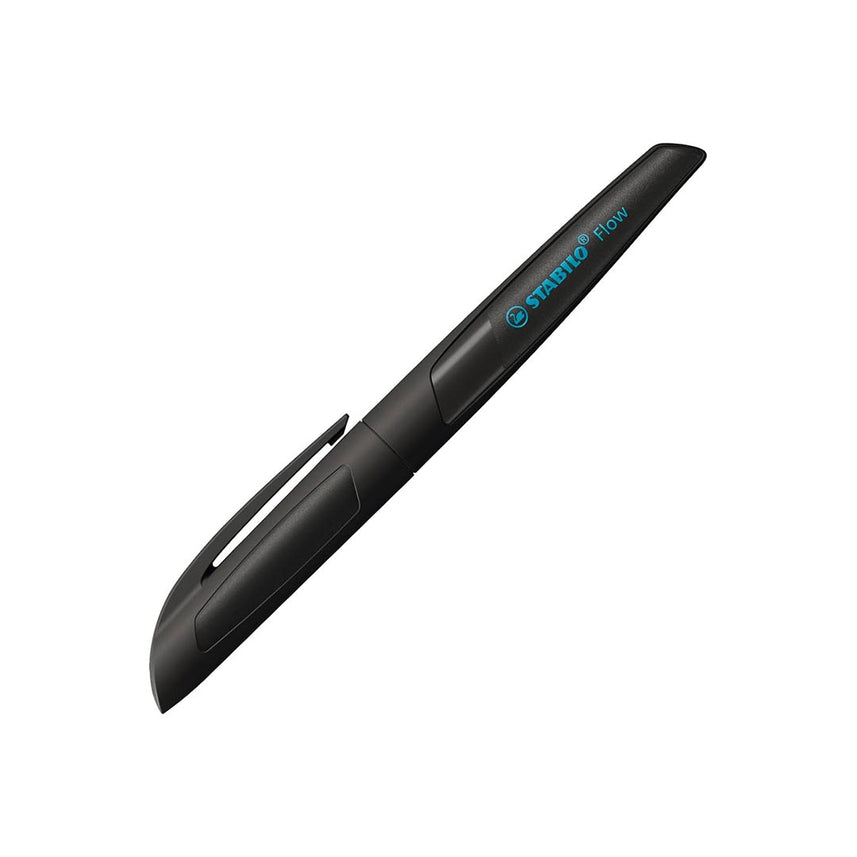 Stabilo | Flow | Ballpoint Pen | Black | Pack of 1 | Including Blue Refill | 0.5mm