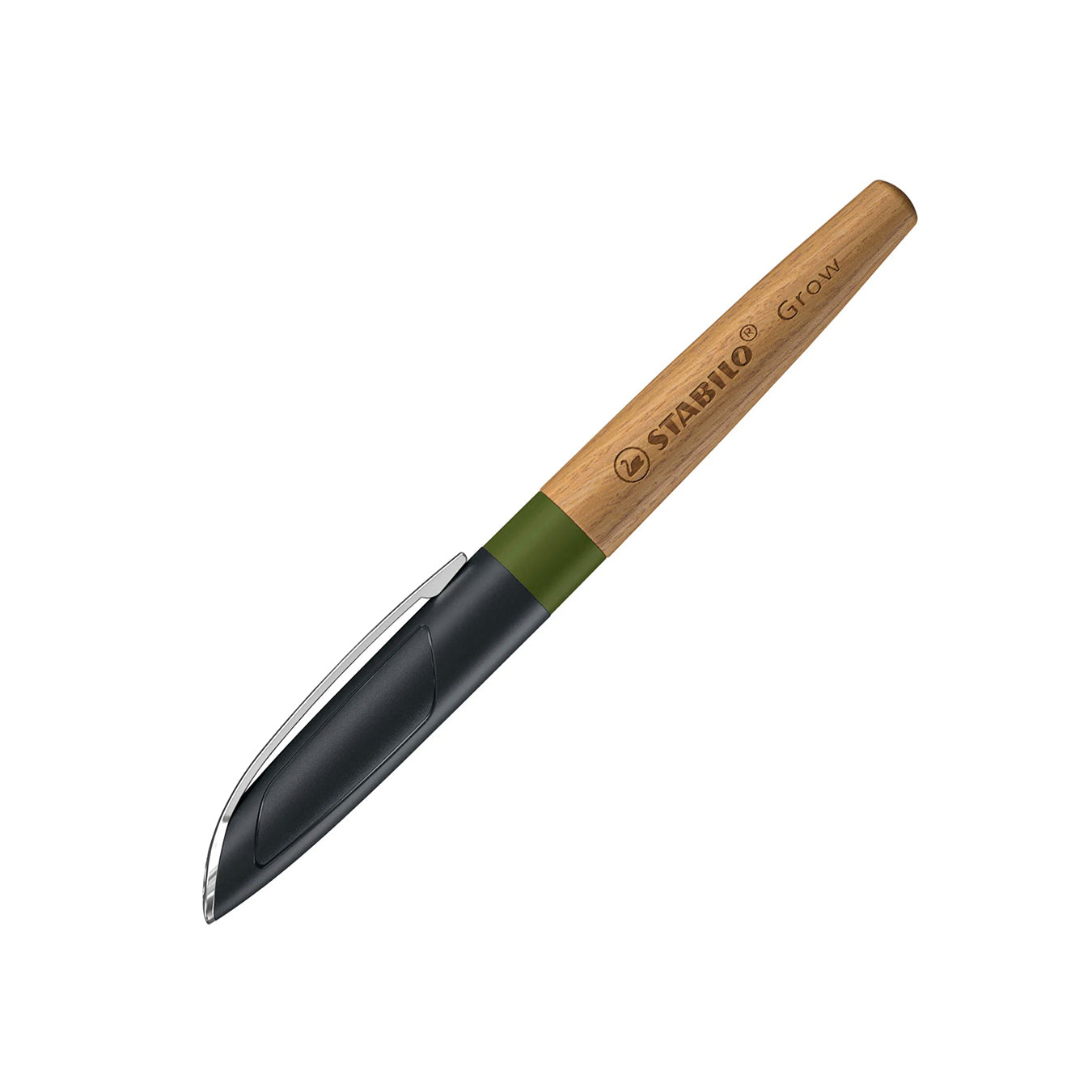 STABILO Grow Ballpoint Pen – Moss Green & Oak