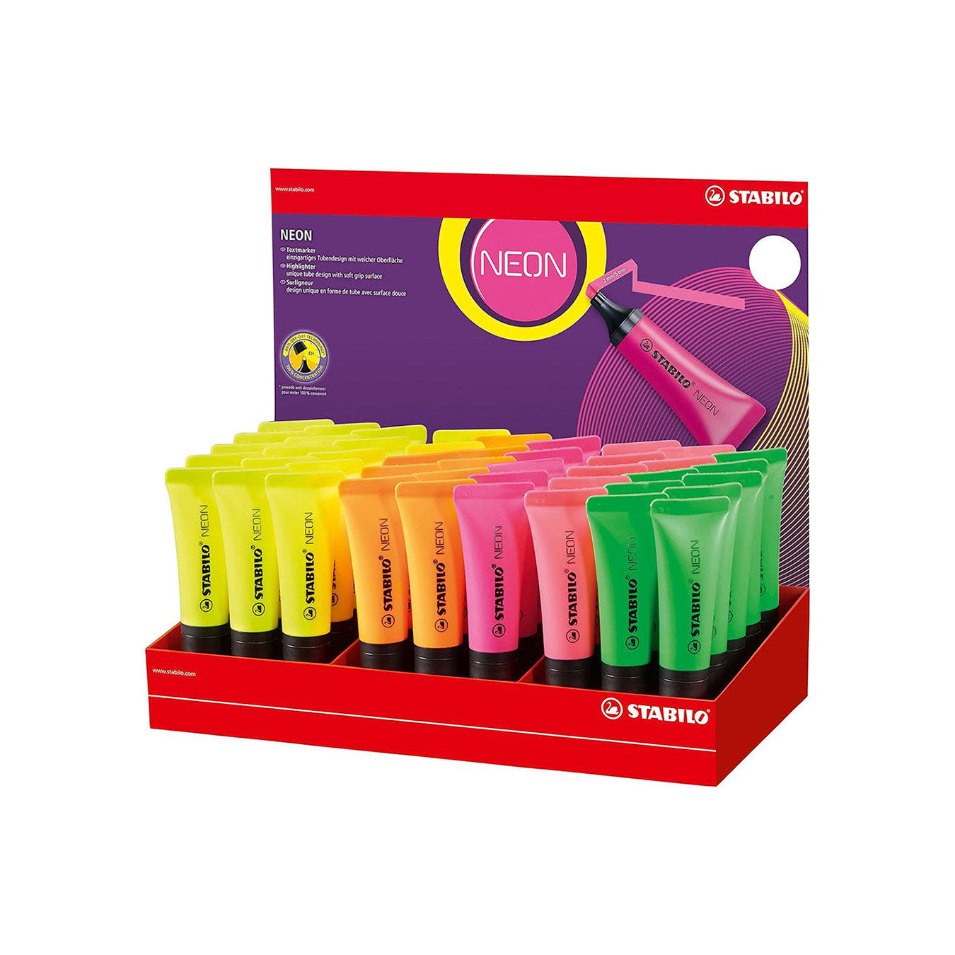STABILO Neon Highlighter Pen – 45 PCS