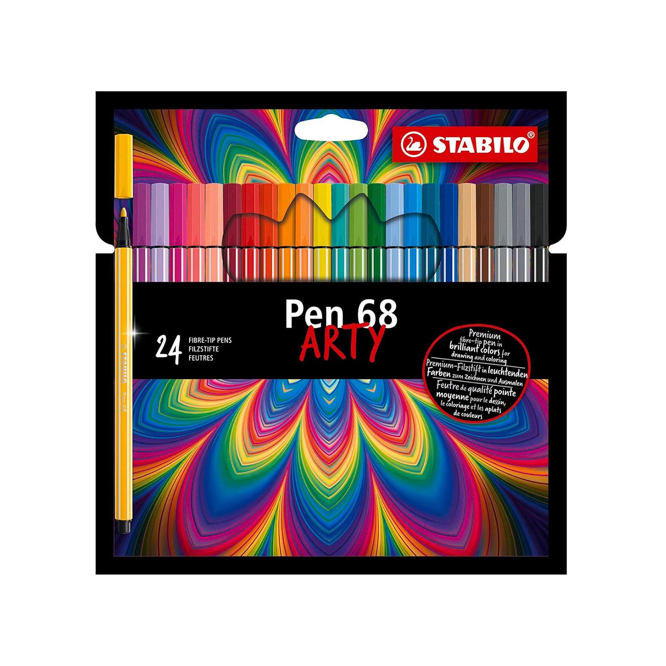 Stabilo Pen 68 Arty Felt Tip Pens | Set of 30 Colors