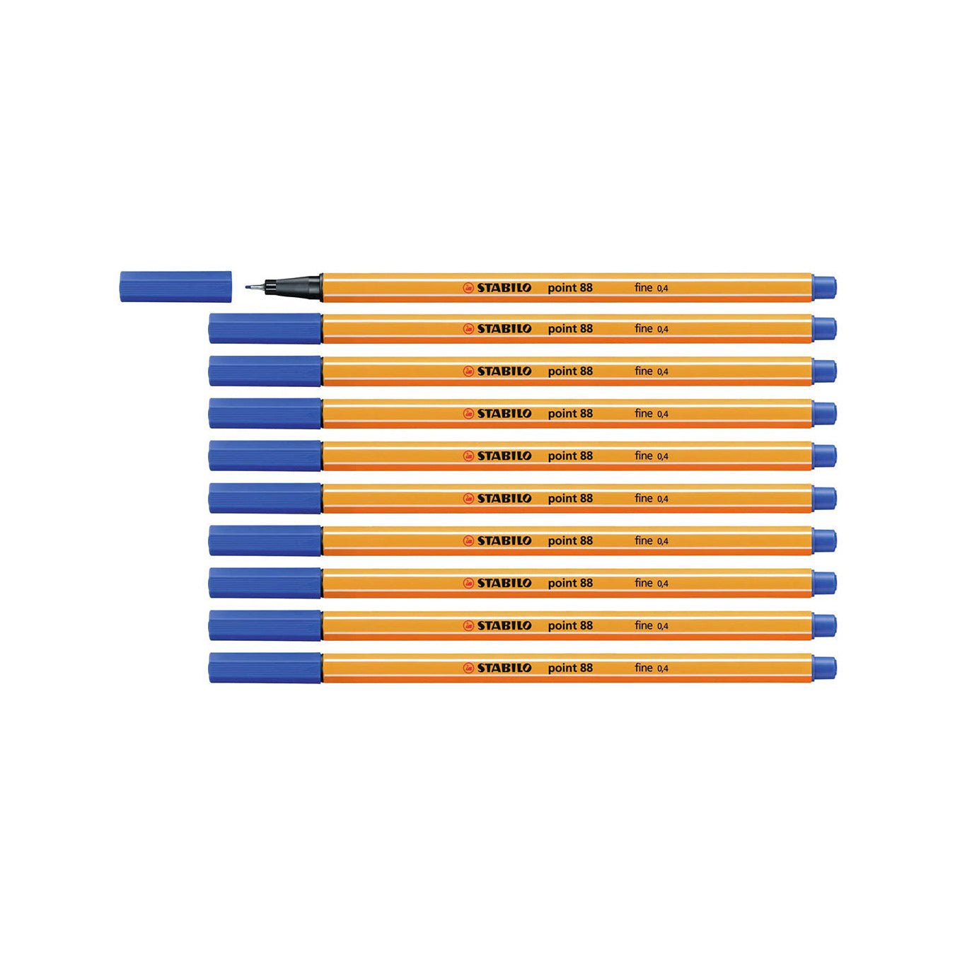 Stabilo | Point 88 | Fineliner | Blue | Pack Of 10