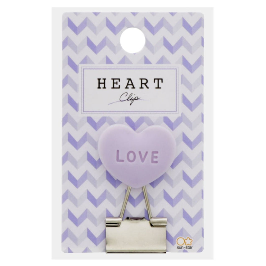 Sun Star Icon Heart Clip - SCOOBOO - S3621928 - Paperclips, Fasteners & Rubber bands