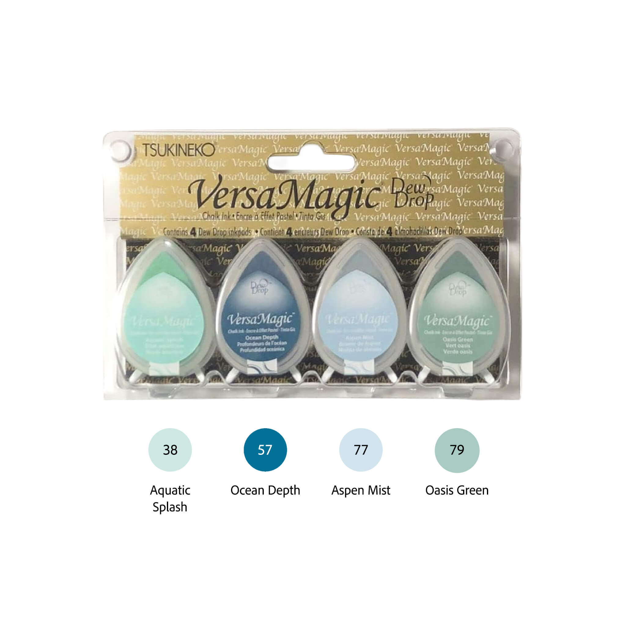 Tsukineko | Stamp Ink Pad | VersaMagic Dewdrop | 4-Color Set