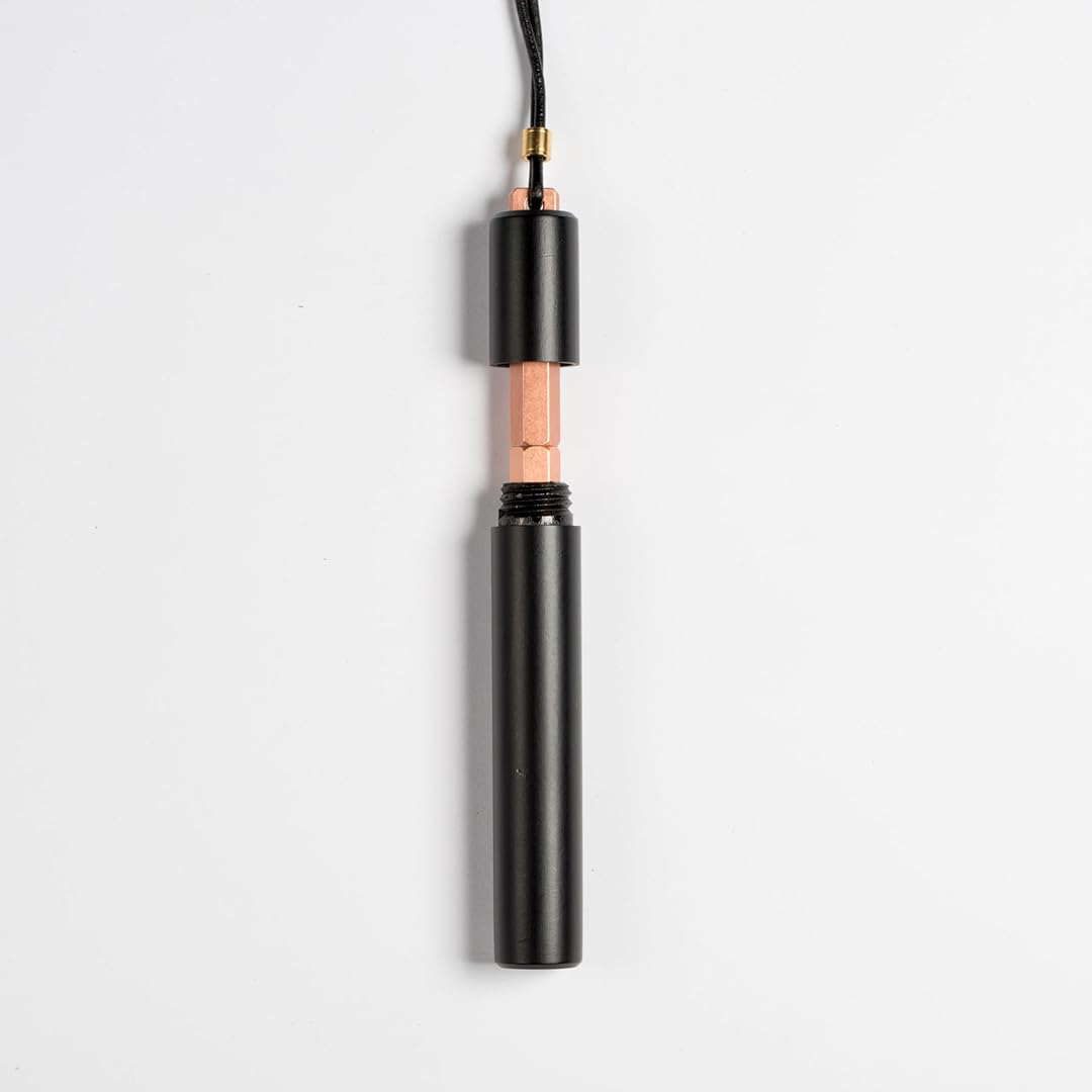 Ystudio Portable Copper Fountain Pen – Fine Nib, Gold-Plated Trim