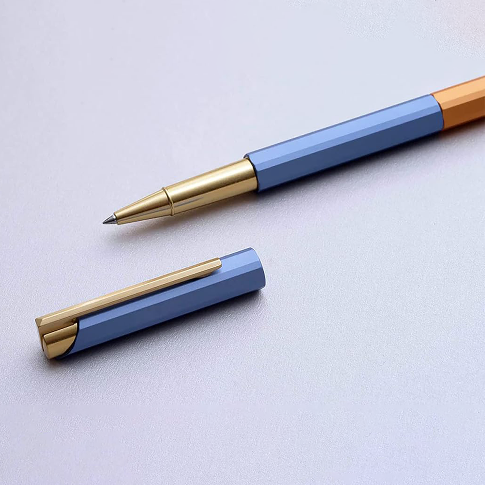 Ystudio | Rollerball Pen | Glamour Series | Evolve Bihex | Blue Gin.