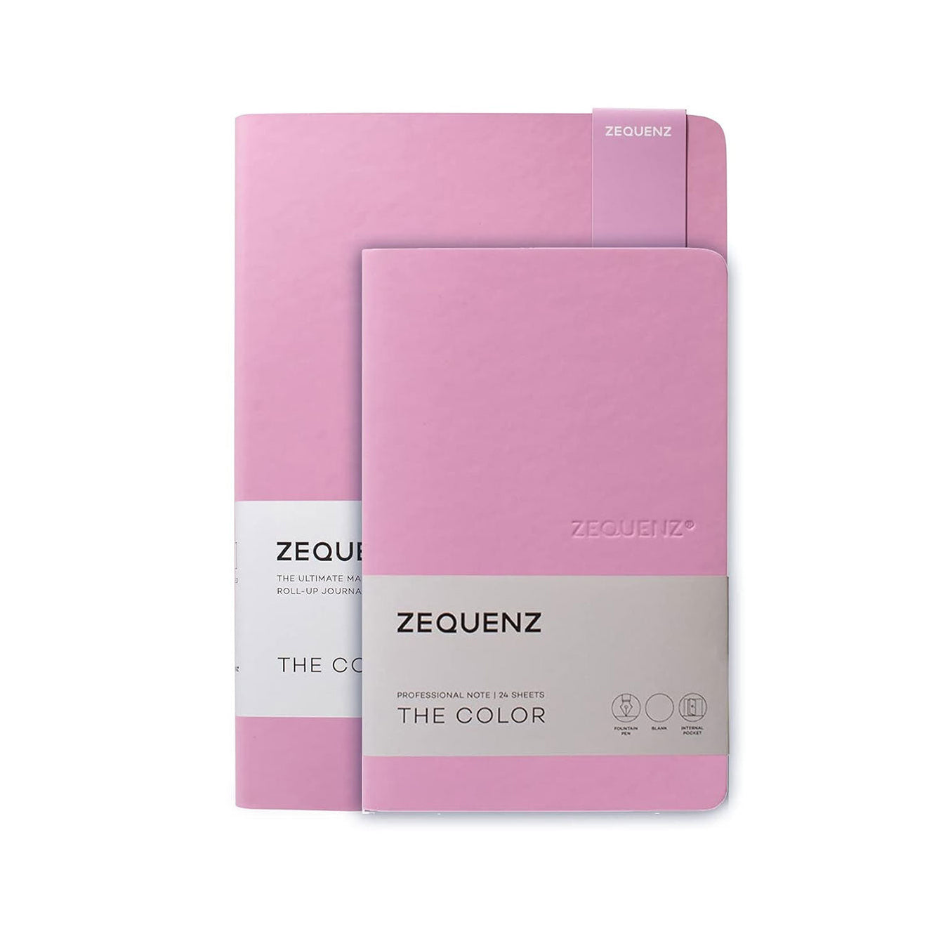 Zequenz A5 & A6- Lilac Notebook Set Dotted Acid Free Paper 200 Pages Each 80GSM 360 Degree Flexibility 100% Handmade Fountain Pen Friendly Color Series Pack of 2 Notebooks