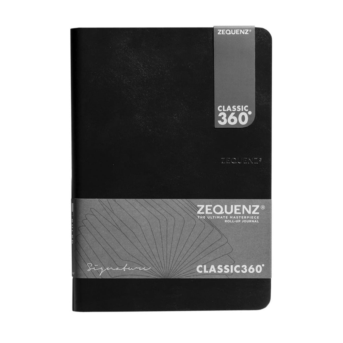 Zequenz Signature Classic A6 Ruled Notebook - Black