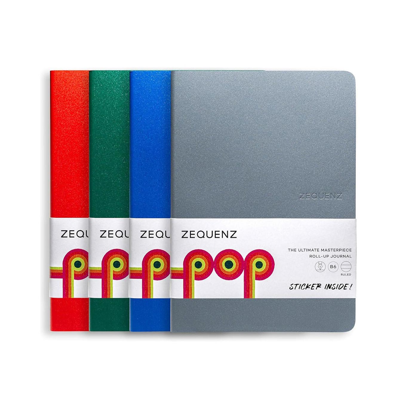 Zequenz Ruled Notebook Gift Set of 4 – Fountain Pen Friendly