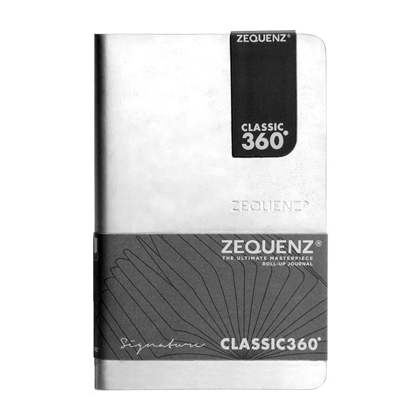 Zequenz Signature Classic Series A6 Blank Notebook - White