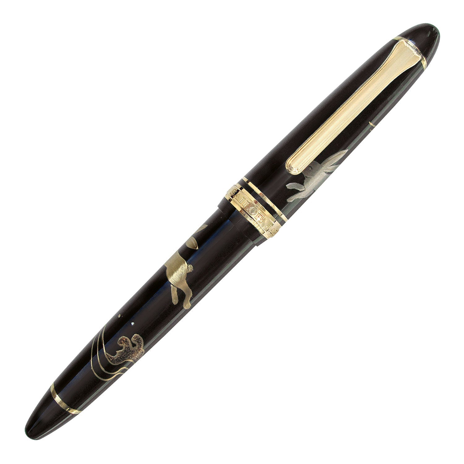 Profit Maki-e Fountain Pen (Rabbit in the Wave)