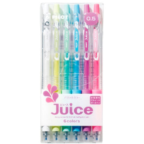 Pilot Ballpoint Pen Juice Pastel Color - 0.5mm - 6 Colors Set