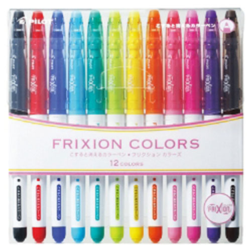 Pilot Color Felt-tip Pen Frixion Colors - 0.6mm - 12 Colors Set