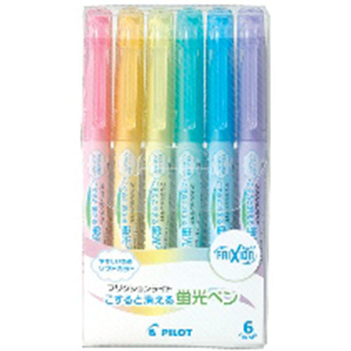 Pilot Highlighter pen Frixion Light Soft Color - 6 Colors Set