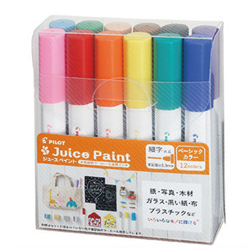 Pilot Marker Pen Juice Paint - 1.0mm - 12 Colors Set