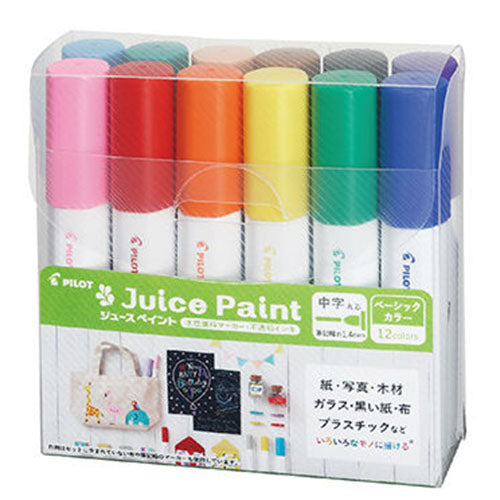 Pilot Marker Pen Juice Paint - 1.4mm - 12 Colors Set