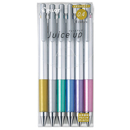 Pilot Ballpoint Pen Juice Up - 0.4mm - Metallic 6 Colors Set