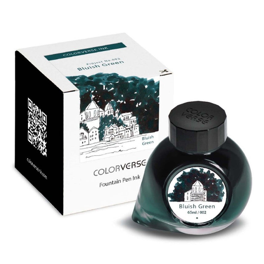 Colorverse | Project Series | Fountain Pen Ink | Bluish Green | 65ml - penpencilink