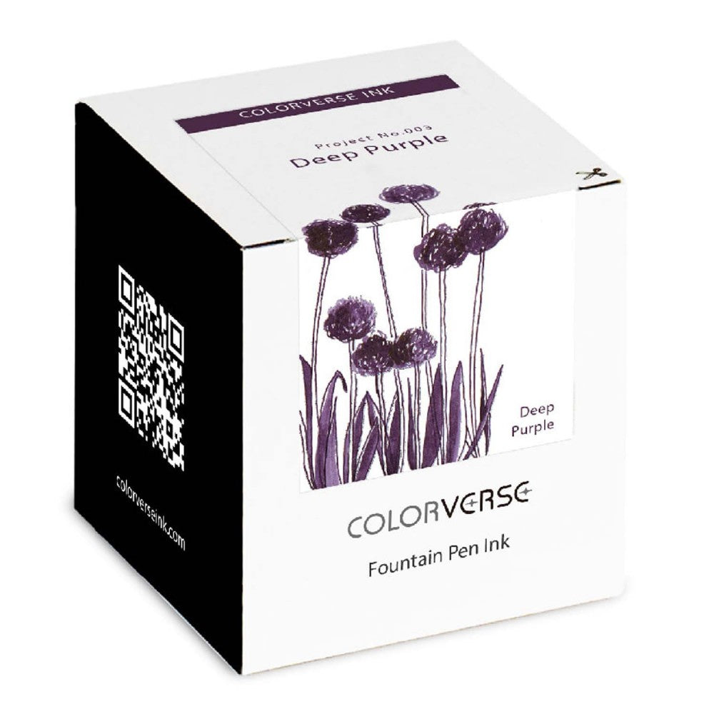 Colorverse | Project Series | Fountain Pen Ink | Deep Purple | 65ml - penpencilink