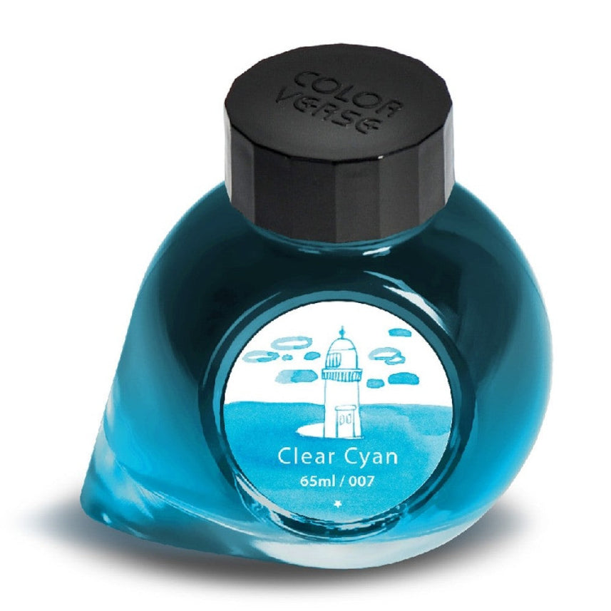 Colorverse | Project Series | Fountain Pen Ink | Clear Cyan | 65ml - penpencilink