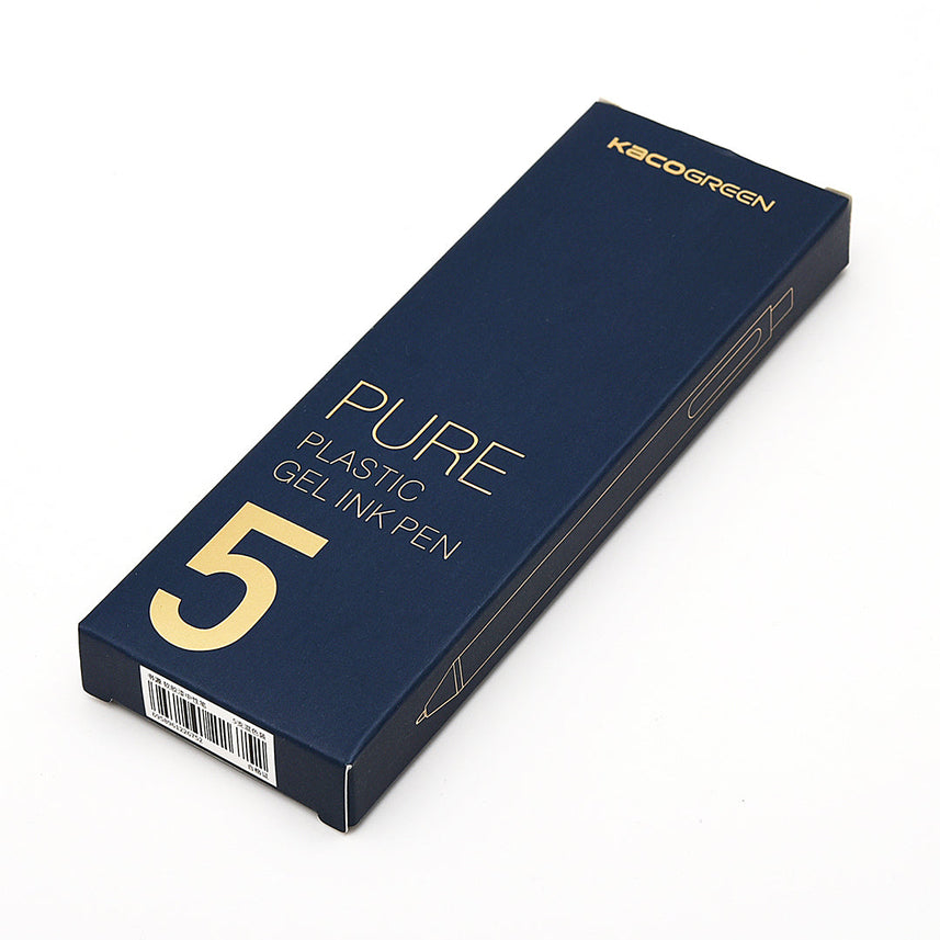Kaco | Gel Pens | 0.5mm | Pure | Pack of 5