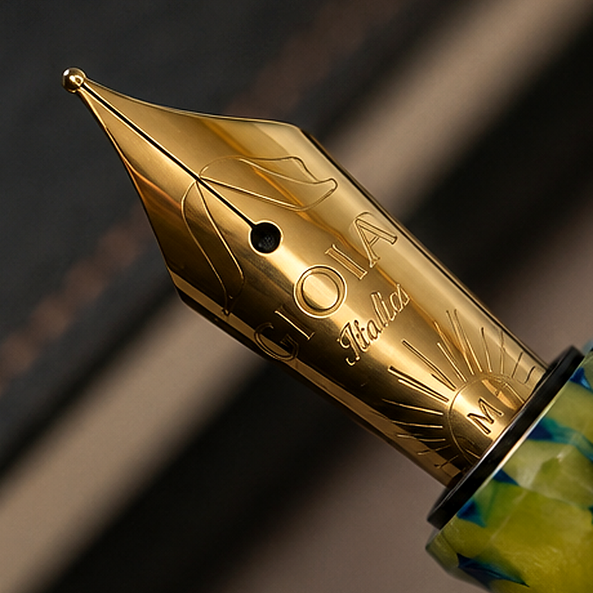 GIOIA Metis Colibri Gold Fountain Pen – Gold Trim