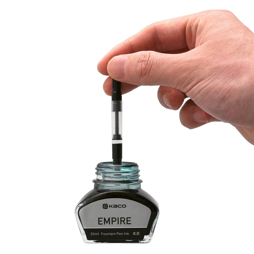 Kaco | Combo Set | Fountain Pen with Bottle Ink | Sky Metal