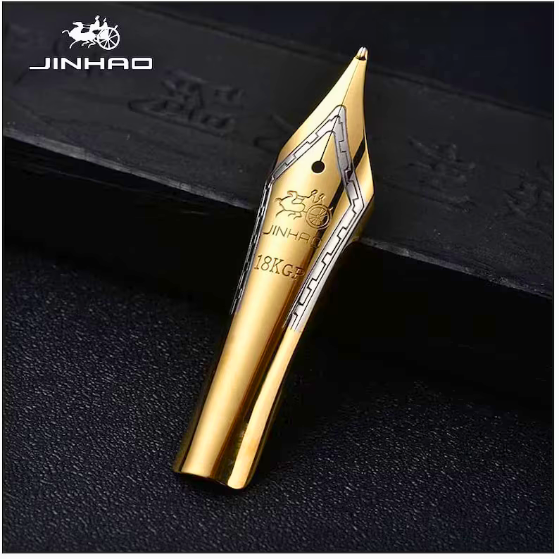 Jinhao #6 Size Original Fountain Pen Nibs – Medium Tip (Pack Of 2) – Compatible with Jinhao X450/X750/100/159 and More
