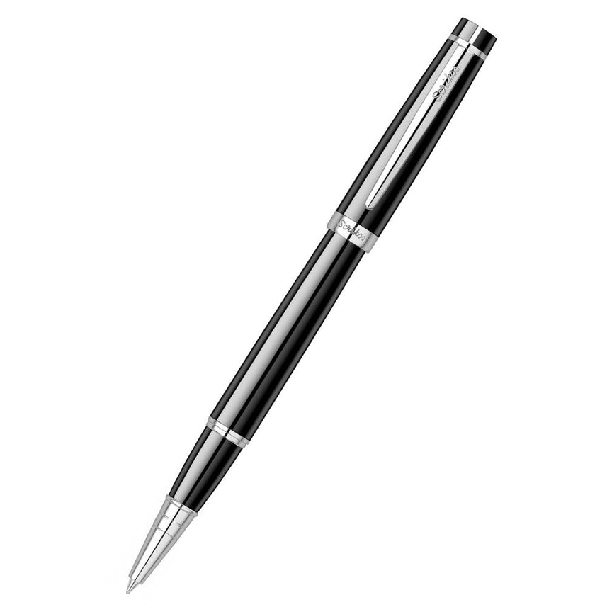 Scrikss | Honour 38 | Glossy Black | Roller Pen | Chrome Plated Trims