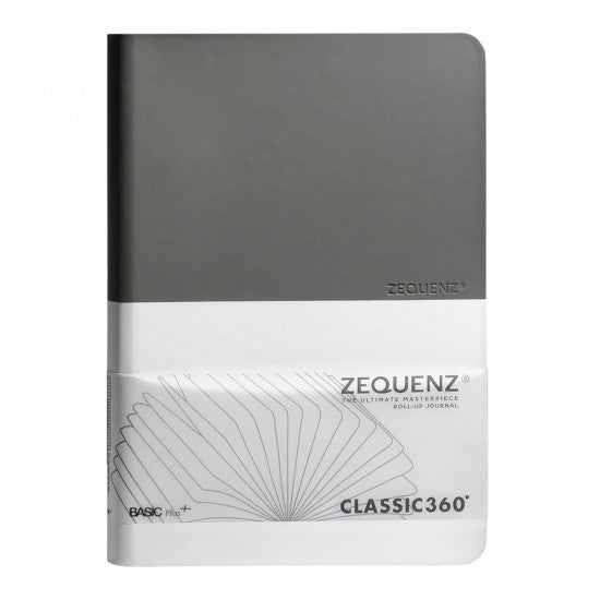 Zequenz | Basic Plus+ | A5 Grey White | Ruled - Blank