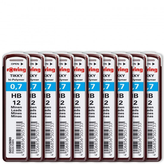 Rotring | Tikky | 0.7MM | HB Replacement Leads | Pack of 10