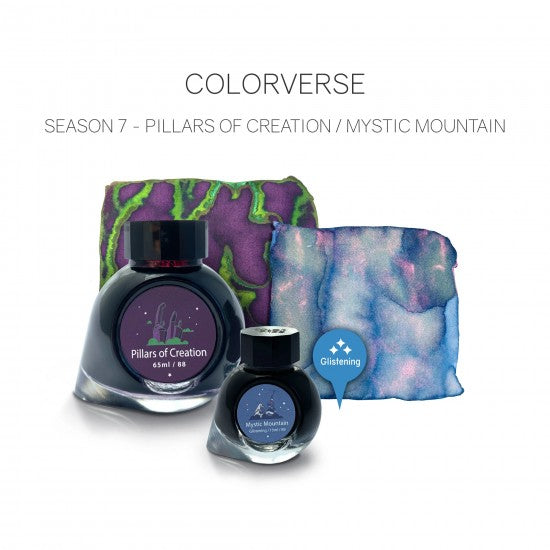 Colorverse Season 7 | Blue | Fountain Pen Ink Bottled | Eye On The Universe | Pillars of Creation & Mystic Mountain Ink Set