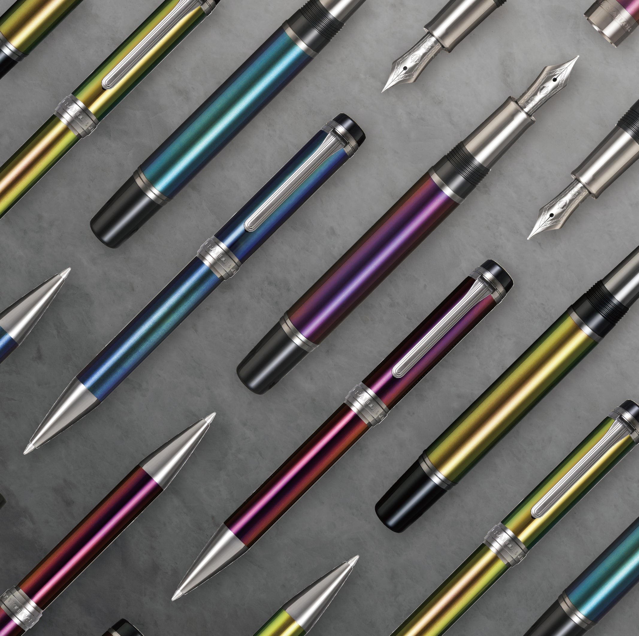 CYLINT Fountain Pen Colored Stainless Steel