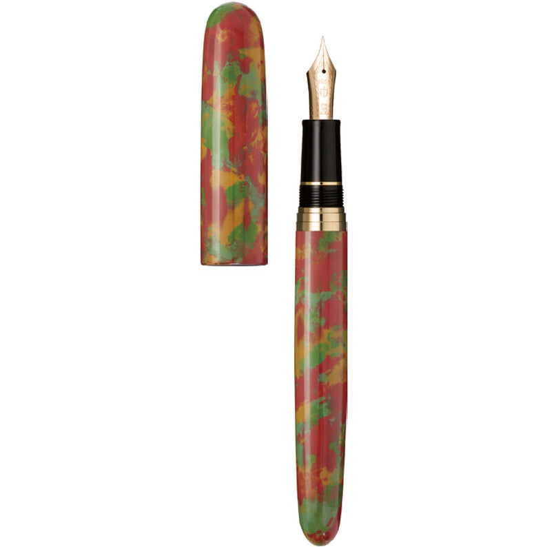 Traditional lacquer art: Rei, Aomori Ryumon-nuri fountain pen